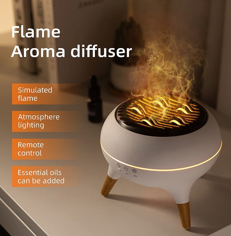 حقل منقِّر الزيوت العطرية ومرطب الجو سعة 500 مل – مزود بتحكم عن بعد، 7 أنماط إضاءة، ضوء ليلي، ضباب فوق صوتي، تشغيل صامت وإغلاق تلقائي – مثالي للغرف النوم والمكاتب وأجواء اليوجا والتأمل. - Image 2